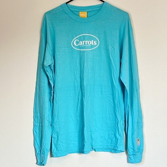 NWT Carrots By Anwar Carrots Long Sleeve Turquoise Blue T-Shirt - Medium - Picture 1 of 6